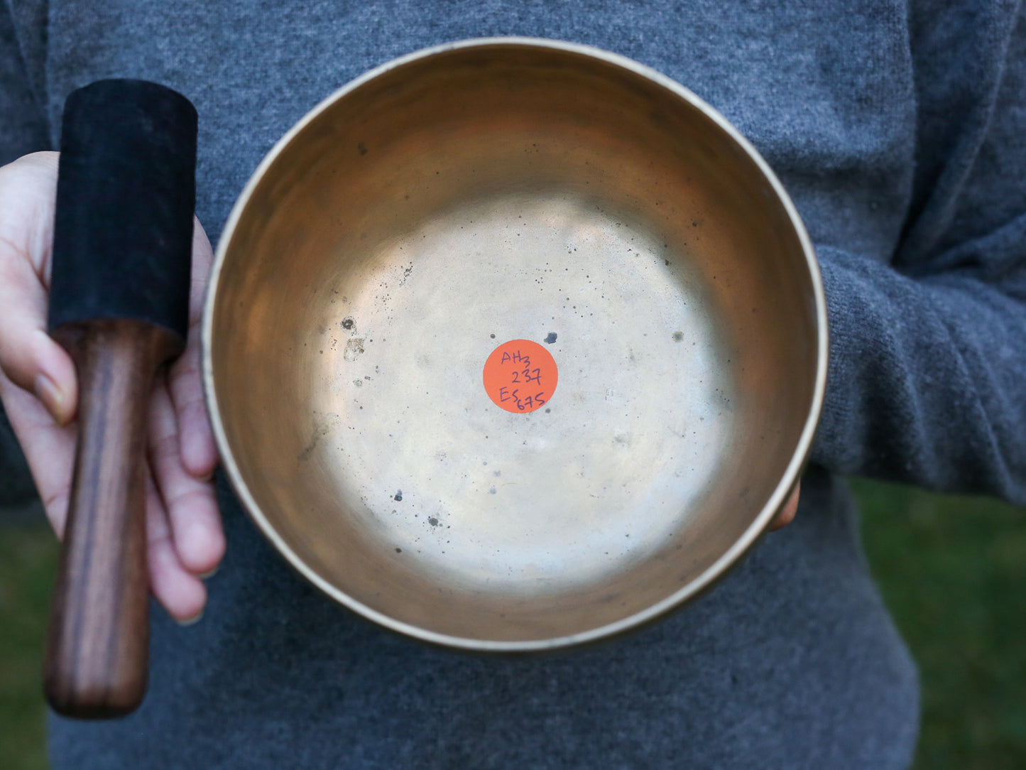 Old 'Tara' Singing Bowl - Base Note A#3 (237 Hz)