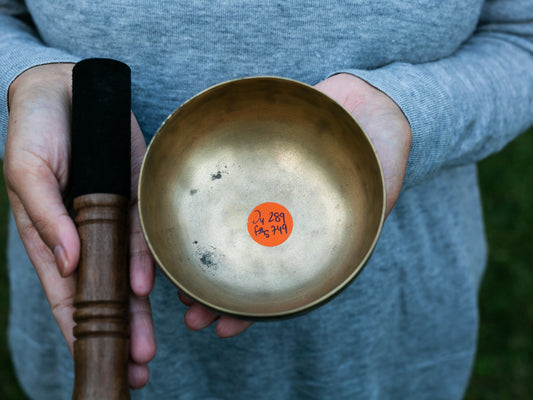 Small Old 'Tara' Singing Bowl - Base Note D4 (289 Hz)