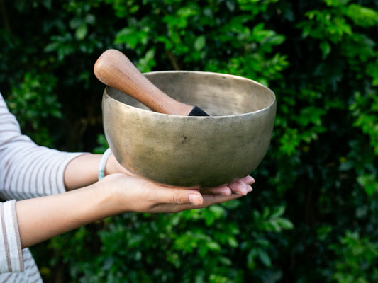 Old 'Tara' Singing Bowl - Base Note F#3 (186 Hz)