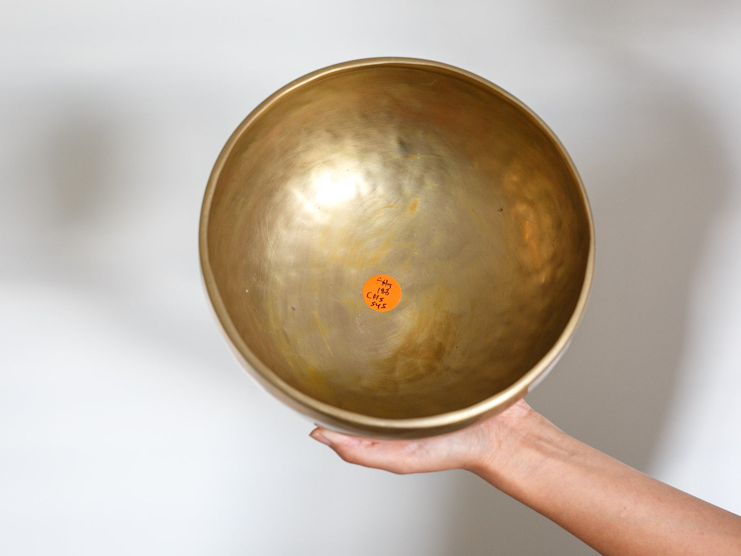 Hand Hammered Singing Bowl - Base Note F#3 186 Hz