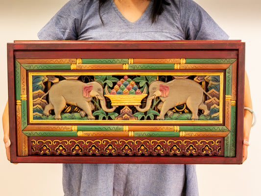 Tibetan Folding Table - White Elephants