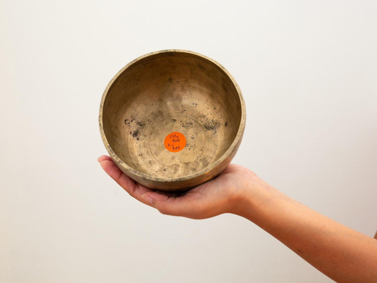 Small Tara Singing Bowl - Base Note D#4 (309 Hz)