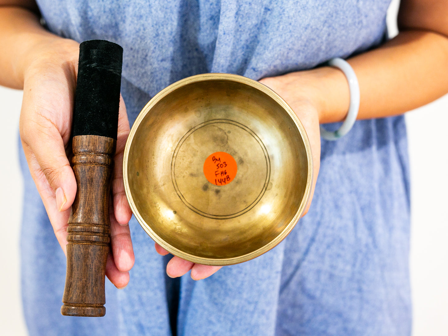 Small Old 'Tara' Singing Bowl - Base Note B4 (503 Hz)