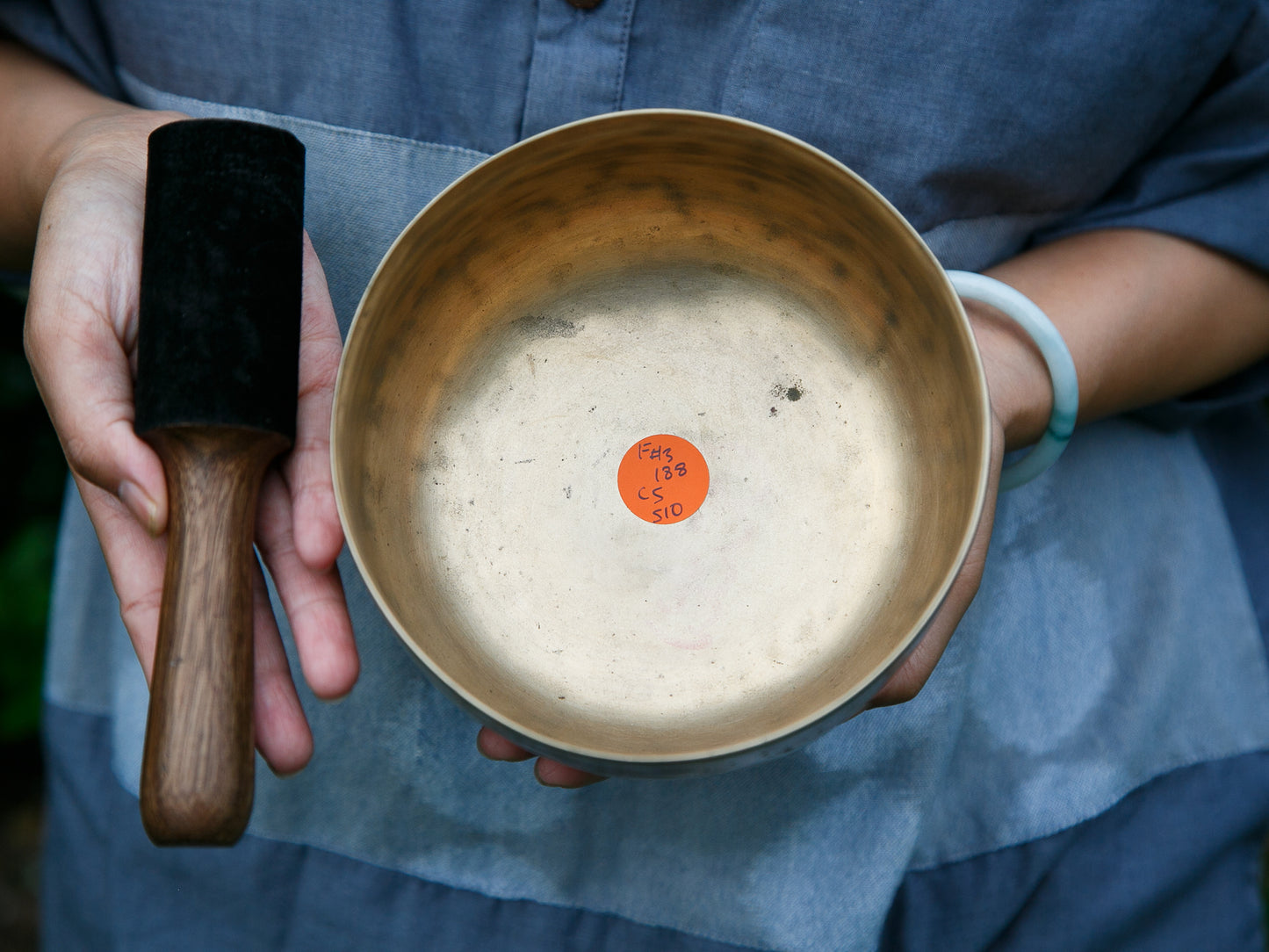 Old 'Tara' Singing Bowl - Base Note F#3 (188 Hz)