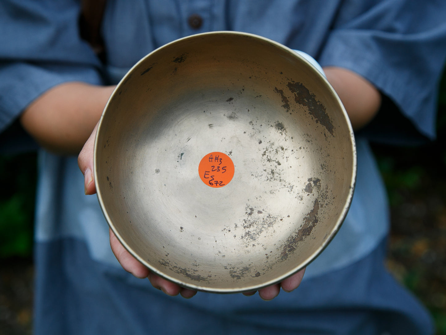 Old 'Tara' Singing Bowl - Base Note A#3 (235 Hz)