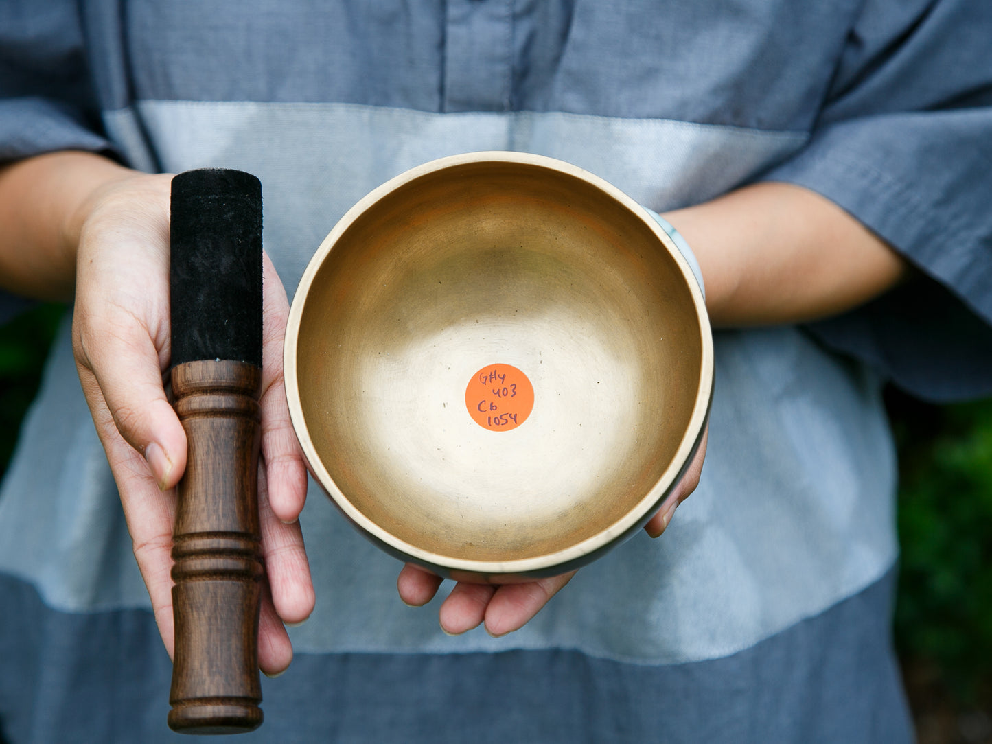 Small Contemporary Flow Singing Bowl - Base note G#4 (403 Hz)