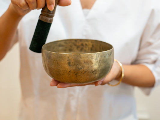 Small Old 'Tara' Singing Bowl - Base Note A#3 (232 Hz)