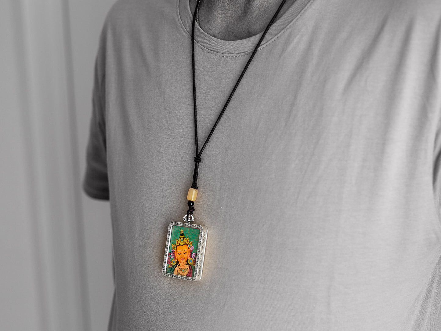Manjushri Thangka Pendant
