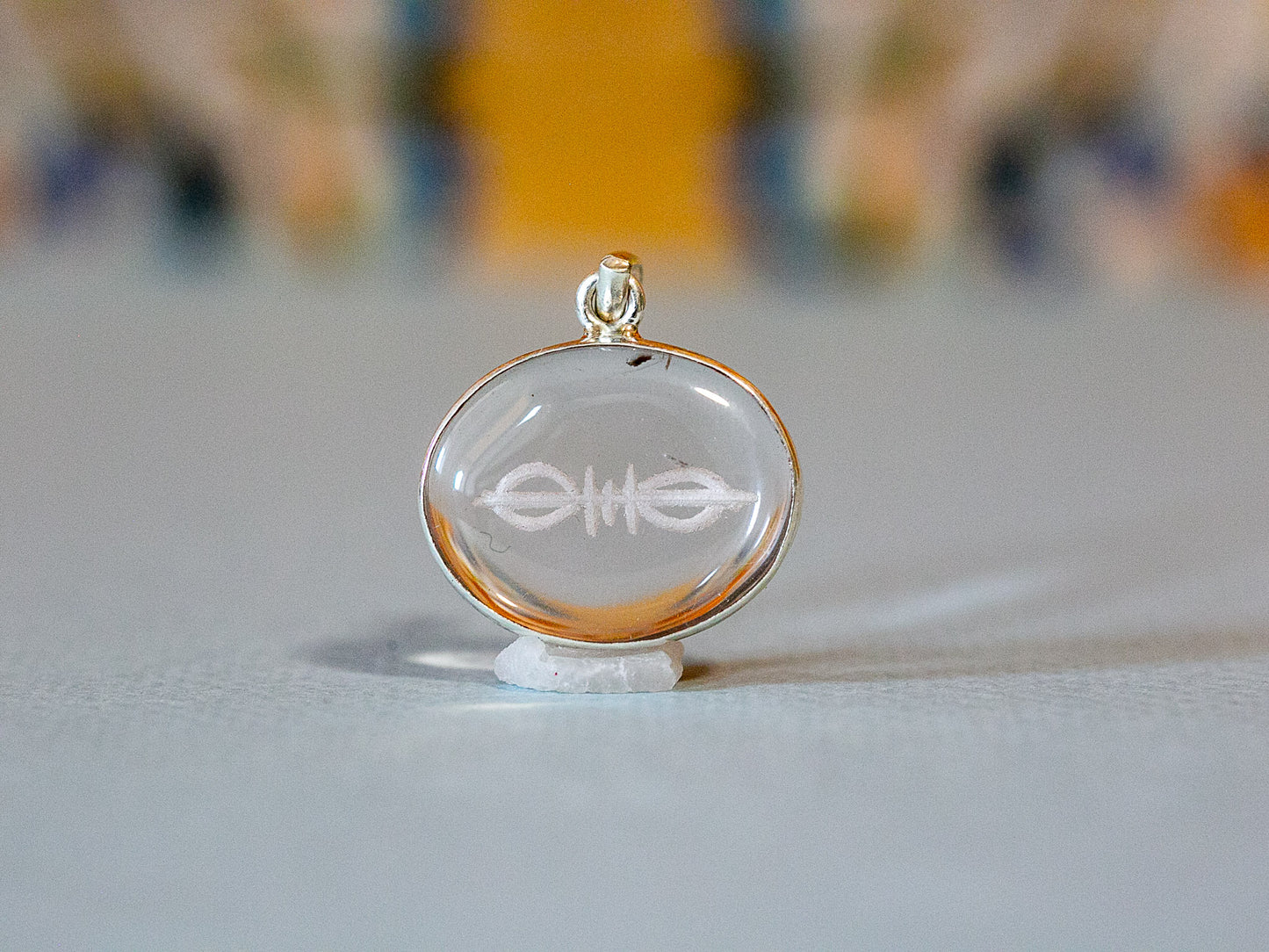 Vajra Nepalese Quartz Crystal Pendant