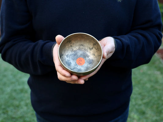 Small Old 'Tara' Singing Bowl - Base Note F4 (358 Hz)