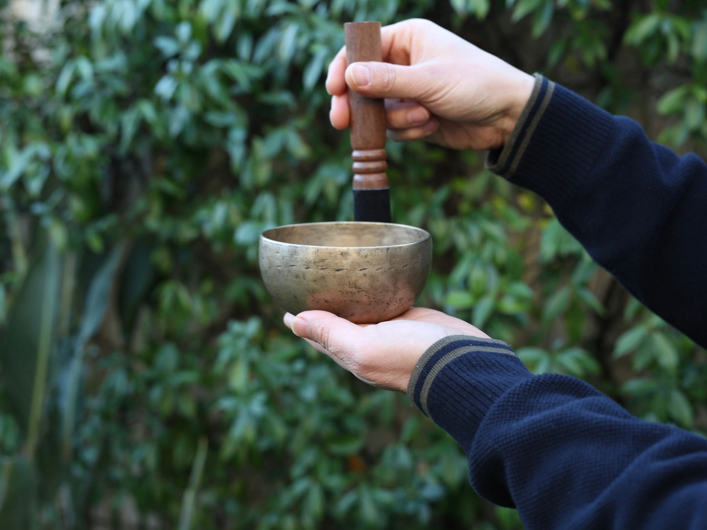Small Old 'Tara' Singing Bowl - Base Note F4 (358 Hz)
