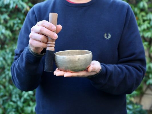 Small Old 'Tara' Singing Bowl - Base Note A#4 (474 Hz)
