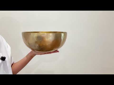 Hand Hammered Singing Bowl - Base Note A#2 114 Hz