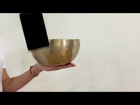 Hand Hammered Moon Singing Bowl - Base Note G#2 104 Hz