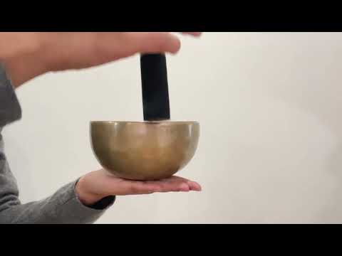 Small Hand Hammered Singing Bowl - Base note D#4 (312)