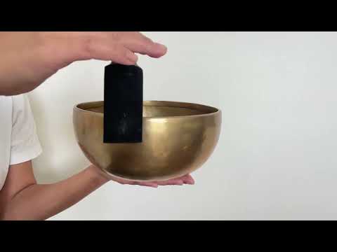 Hand Hammered Singing Bowl - Base Note F#3 186 Hz