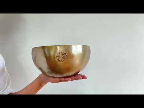 Hand Hammered Moon Singing Bowl - Base Note G#3 212 Hz