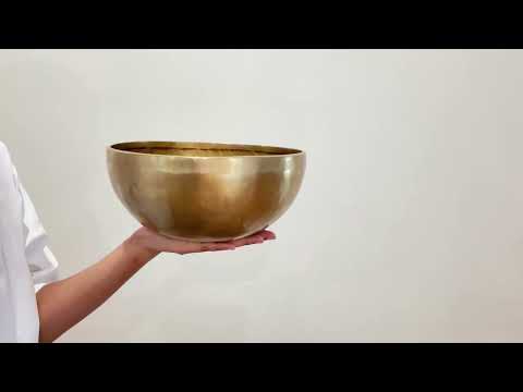 Hand Hammered Singing Bowl - Base Note F3 171 Hz