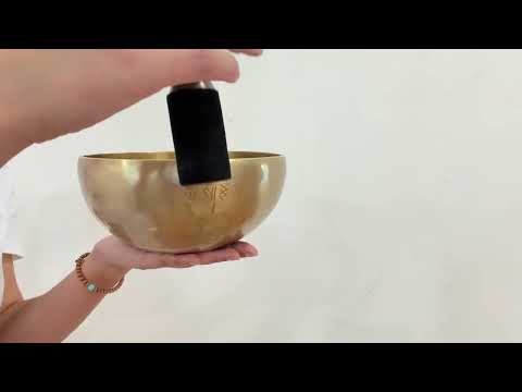 Hand Hammered Moon Singing Bowl - Base Note A#3 239 Hz