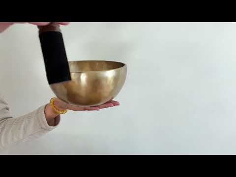 Hand Hammered Singing Bowl - Base Note G#3 209 Hz
