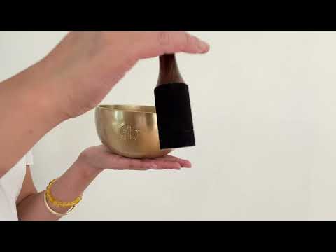 Hand Hammered Moon Singing Bowl - Base Note F4 (345) Hz