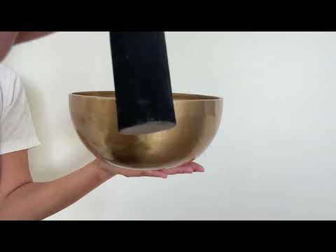 Hand Hammered Singing Bowl - Base Note D#3 158 Hz
