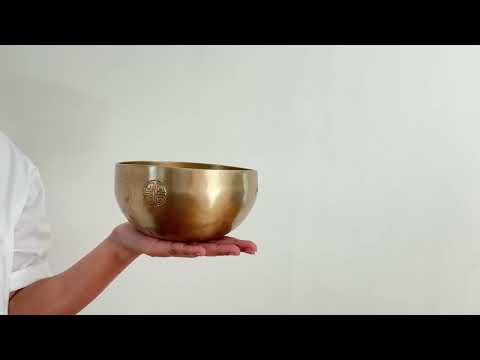 Hand Hammered Moon Singing Bowl - Base Note D4 289 Hz