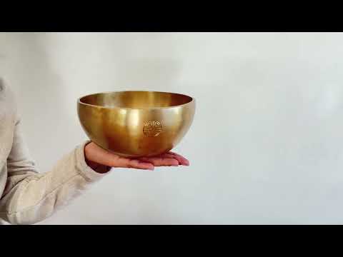 Hand Hammered Moon Singing Bowl - Base Note C#4 280 Hz