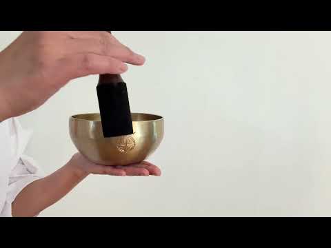 Hand Hammered Moon Singing Bowl - Base Note D4 300