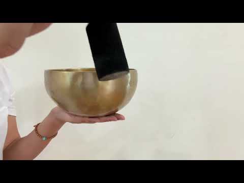 Hand Hammered Moon Singing Bowl - Base Note G#3 209 Hz