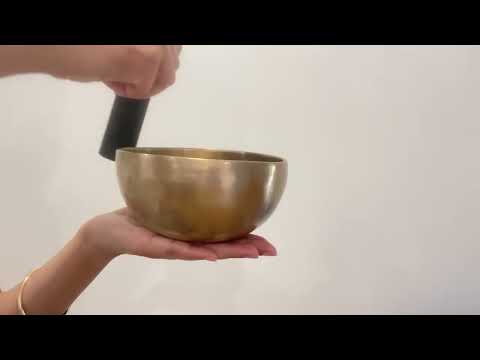 Small Hand Hammered Singing Bowl - Base note F4 (365)