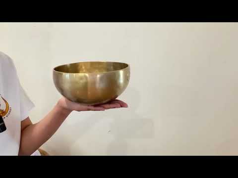 Hand Hammered Moon Singing Bowl - Base Note G#4 271 Hz