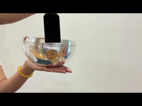 Silver Moon Singing Bowl - Base Note D4 (286 Hz)