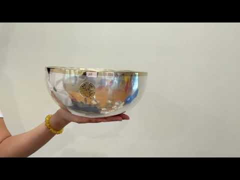 Silver Moon Singing Bowl - Base Note D3 (145 Hz)