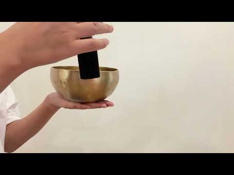 Hand Hammered Moon Singing Bowl - Base Note D#4 316 Hz