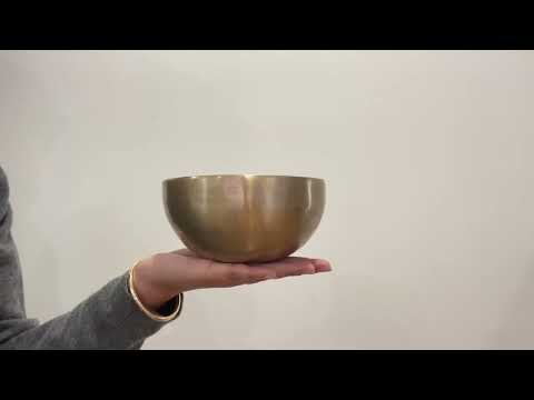 Small Hand Hammered Singing Bowl - Base note F#4 (375)