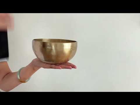 Hand Hammered Moon Singing Bowl - Base Note C#4 269 Hz