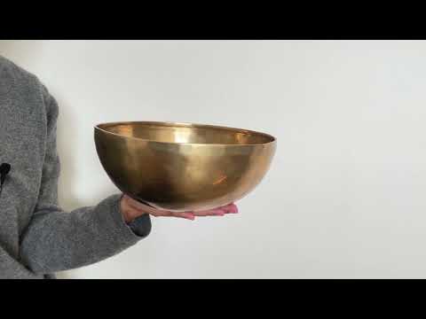 Hand Hammered Singing Bowl - Base Note A#2 119 Hz