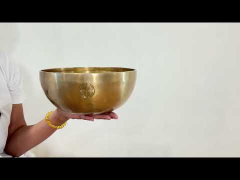 Hand Hammered Moon Singing Bowl - Base Note C#3 (138) Hz