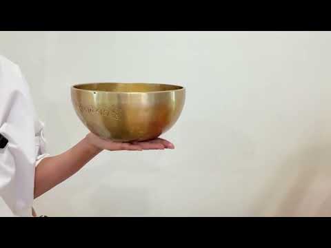 Hand Hammered Moon Singing Bowl - Base Note A3 222 Hz