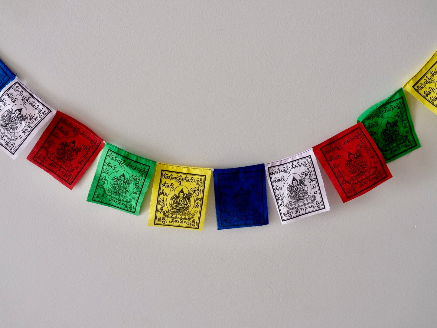 Mini Prayer Flags - Chenrezig and Compassion Mantra