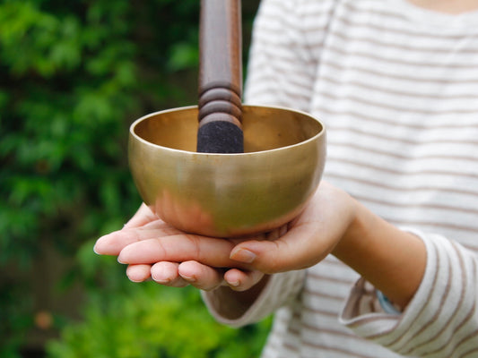 Small Contemporary Flow Singing Bowl - Base note G (399) Hz