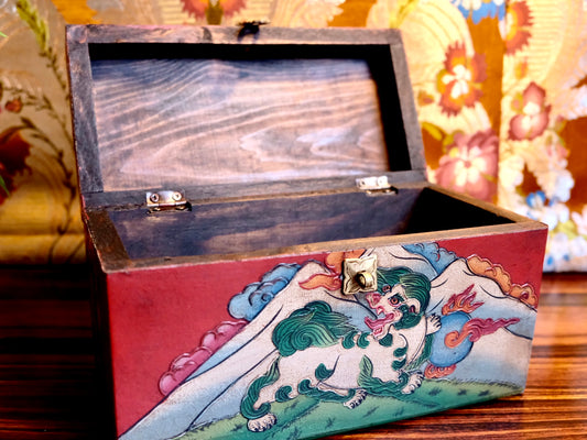 Snow Lion and Precious Jewel - Tibetan Chest