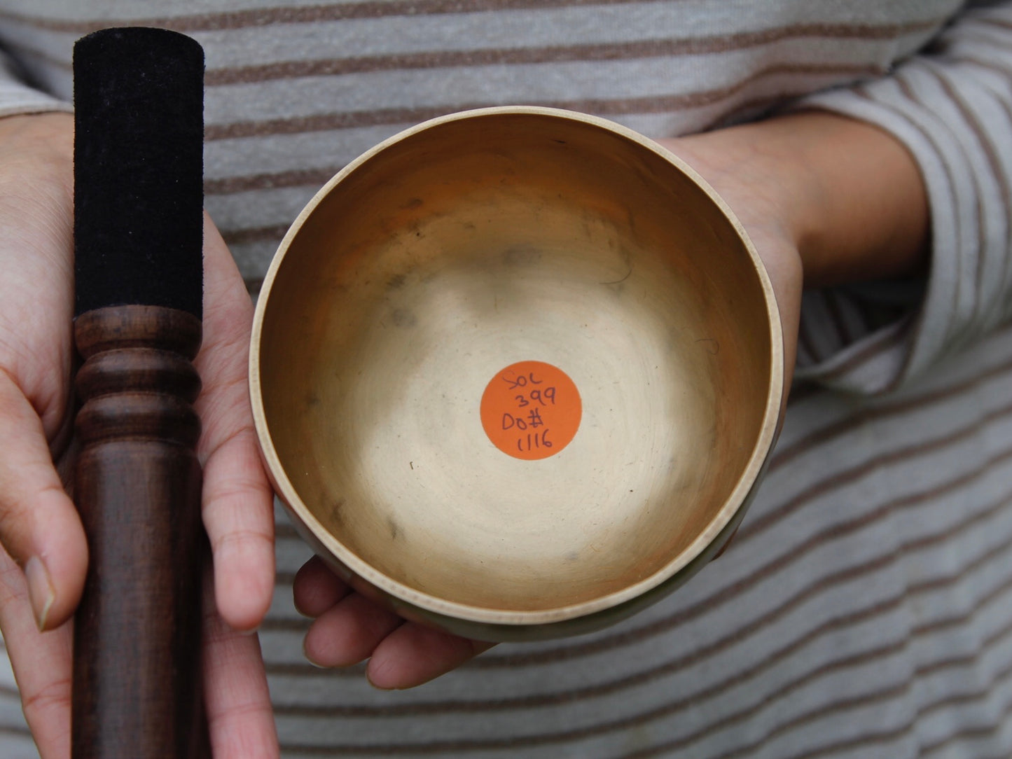 Small Contemporary Flow Singing Bowl - Base note G (399) Hz