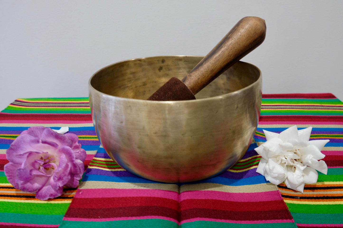 Old 'Tara' Singing Bowl - Base Note E (164 Hz)