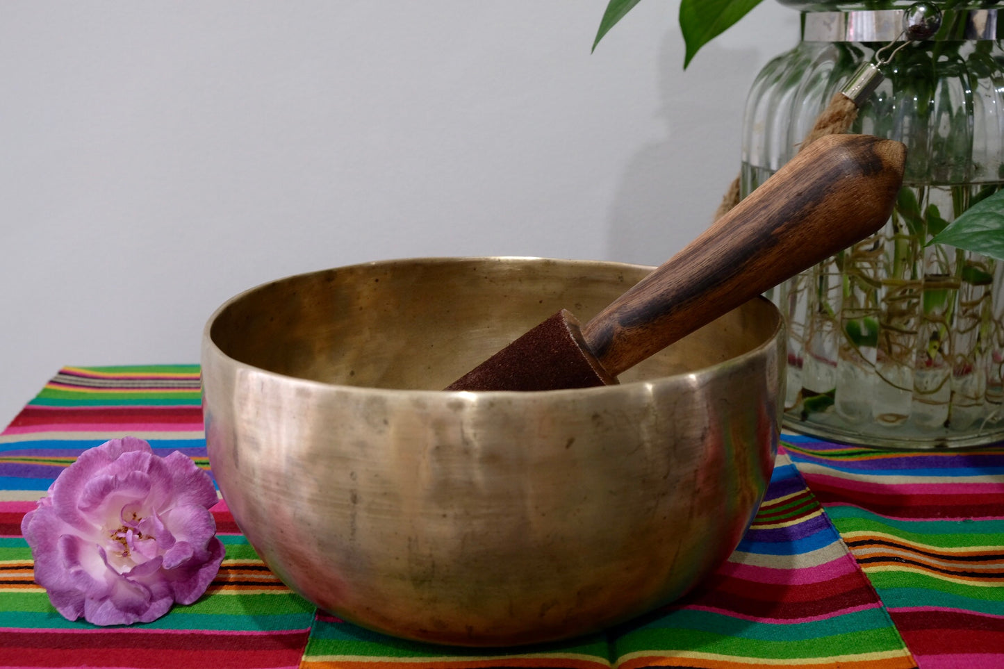 Old 'Tara' Singing Bowl - Base Note D# (155 Hz)