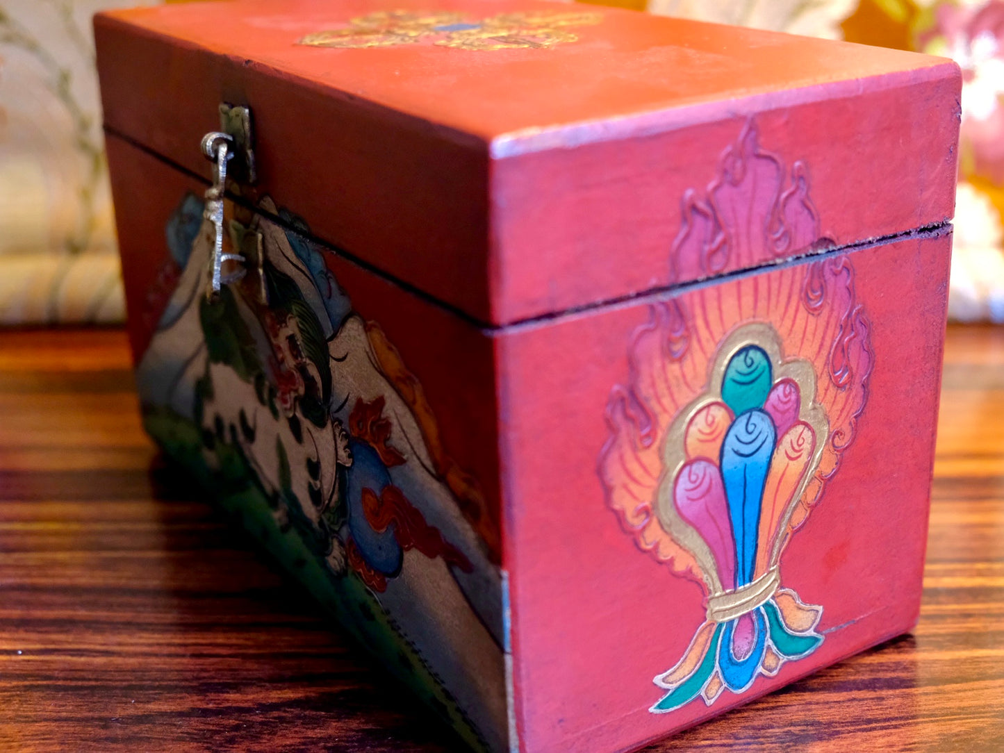 Snow Lion and Precious Jewel - Tibetan Chest