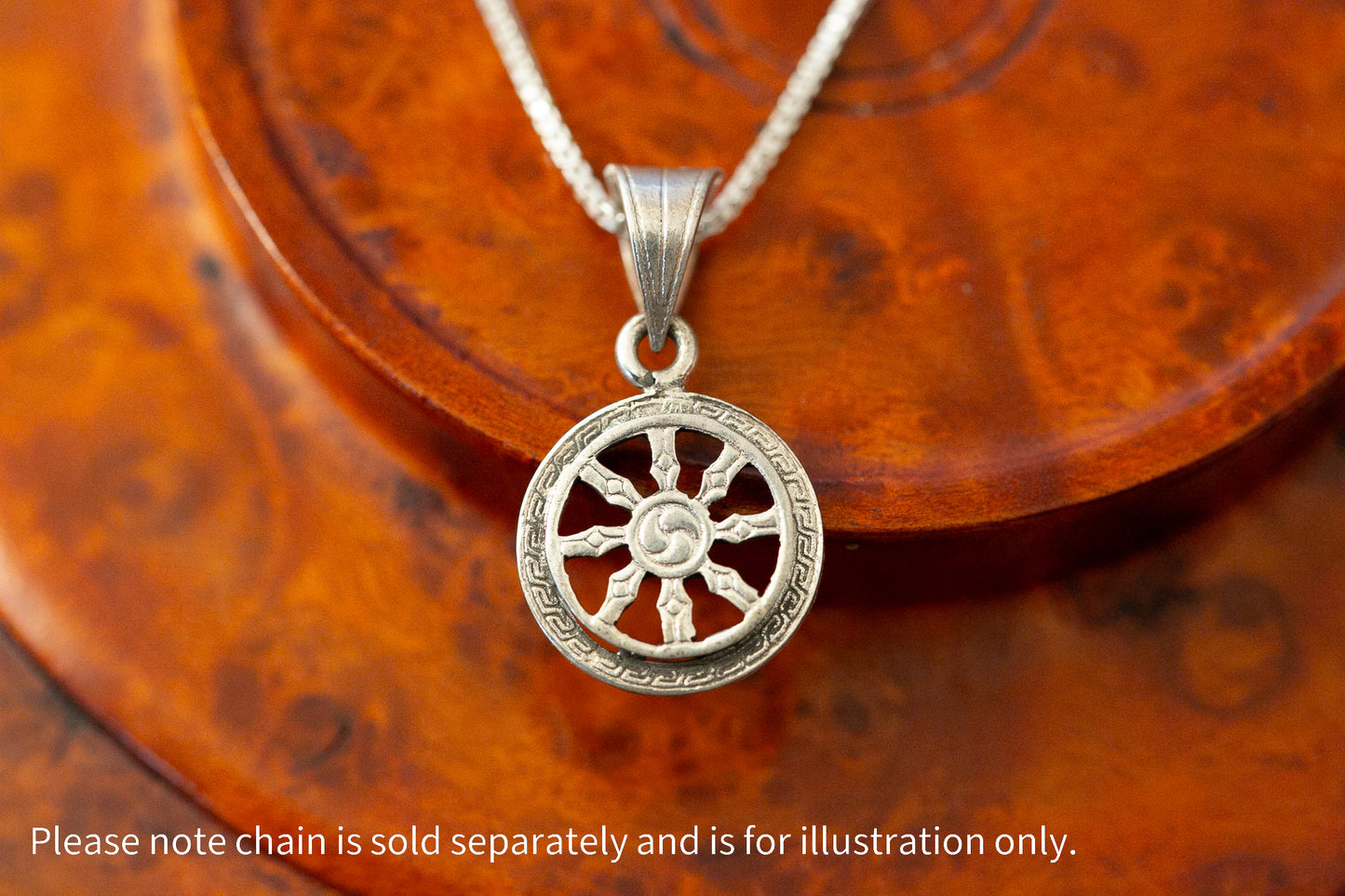 Auspicious Symbols Silver Pendant