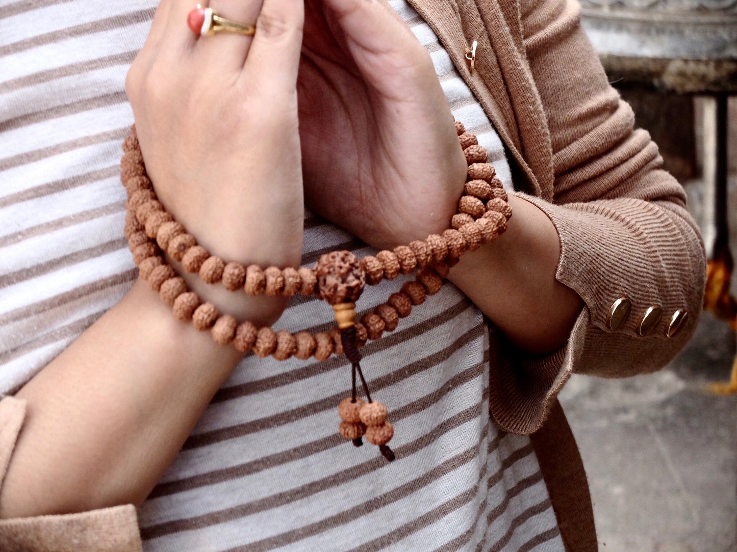 8 Face Rudraksha Mala Beads