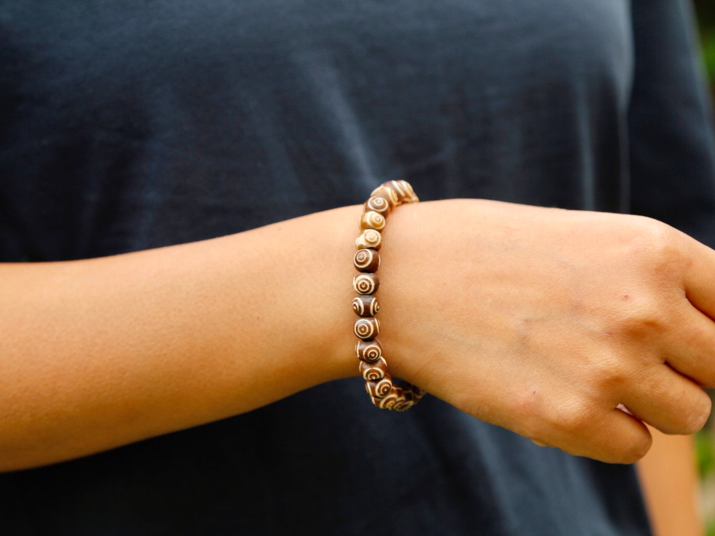 Bone mala bracelet